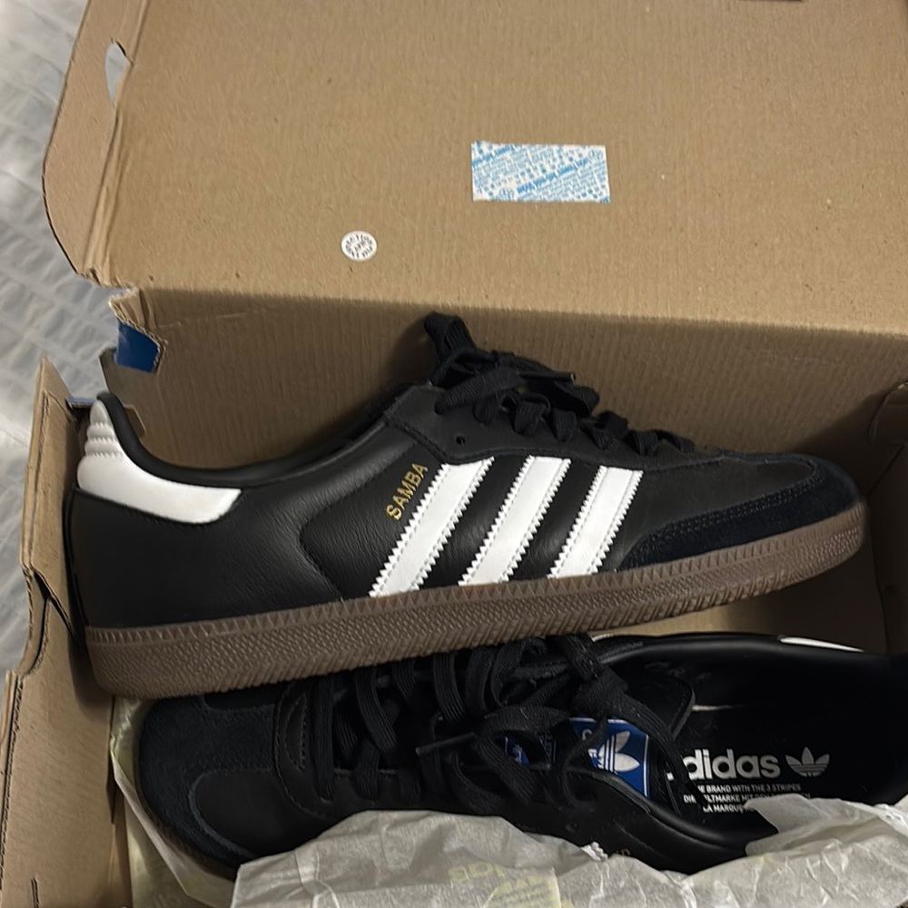 Adidas OG Samba Black Sneakers with White Stripes